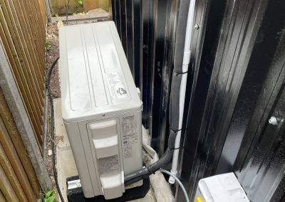 Customer photo: Installed air conditioning in music studio